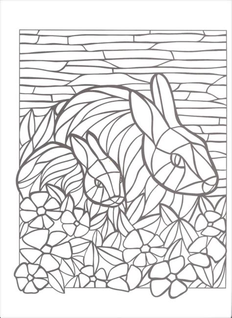 Mosaic Horse Coloring Pages Lottajihan