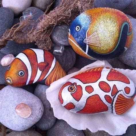 795 Best Pebbles And Stones Fish Ii Images On Pinterest