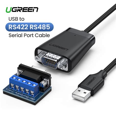 Ugreen USB To RS422 RS485 Serial Port Converter Adapter Cable DB9 Male