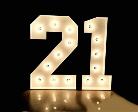 Giant Marquee Numbers Light Up Numbers Bulbs Sign Marquee Etsy
