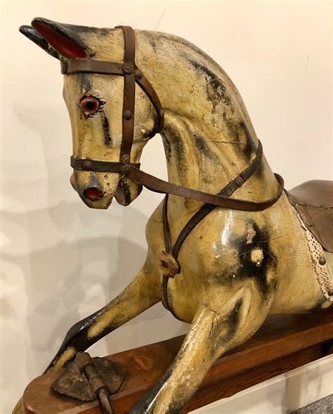 Small Antique Victorian Rocking Horse 596290 Uk