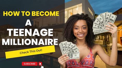 Teen Millionaire 10 Money Tips To Follow Now Youtube