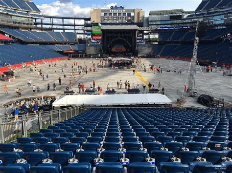 Gillette Stadium Concert Seating Map