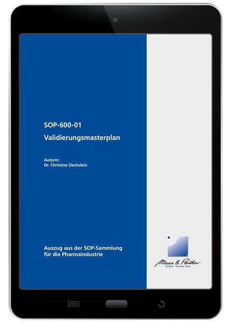 Sop 600 validierungsmasterplan | sops. Validierungsmasterplan | SOP | Download | GMP-Verlag ...