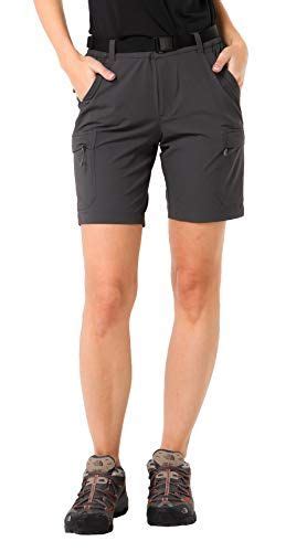 Mier Women S Stretchy Hiking Shorts Quick Dry River Cargo Shorts With