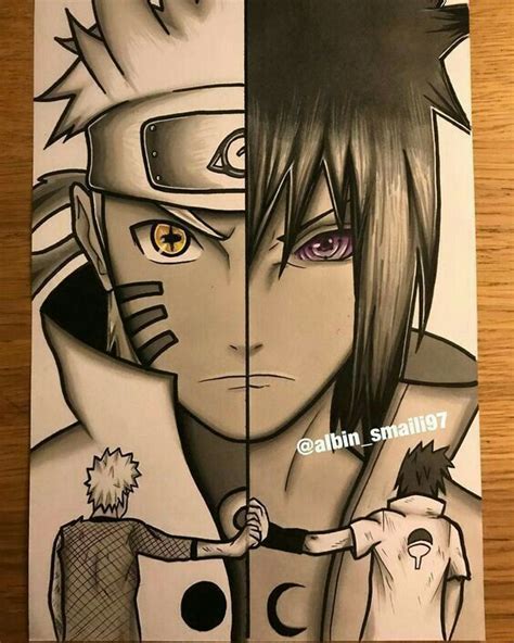 Naruto E Sasuke Naruto Sketch Naruto And Sasuke Naruto Uzumaki Art