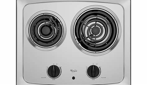 Whirlpool RCS2012RS 21" Built-In Electric Cooktop with Dual Coil