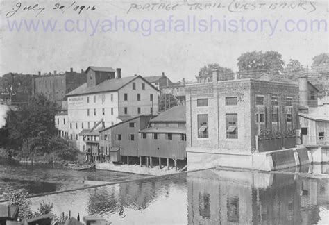 Vintage Picture Of Lafever Dam Powerhouse Cuyahoga Falls Cuyahoga