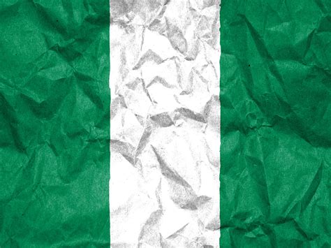 Die flagge von nigeria wurde 1959 entworfen und am 1. Nigeria Flagge 019 - Hintergrundbild