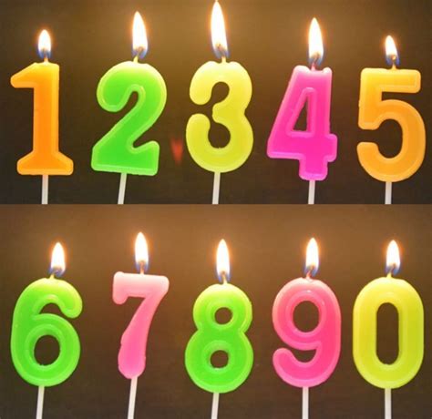 Birthday Number Candles Rais Home Bake