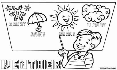 Weather Coloring Pages Different Types
