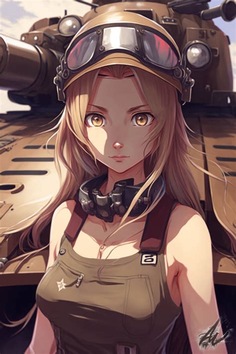 Anime Tank Driver Girl By Abstractintuitions On Deviantart
