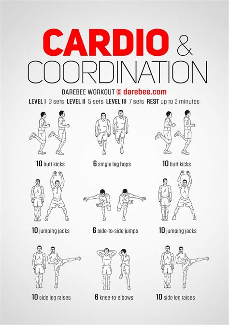 Cardio And Coordination Workout In 2020 Workout Workout Guide Cardio