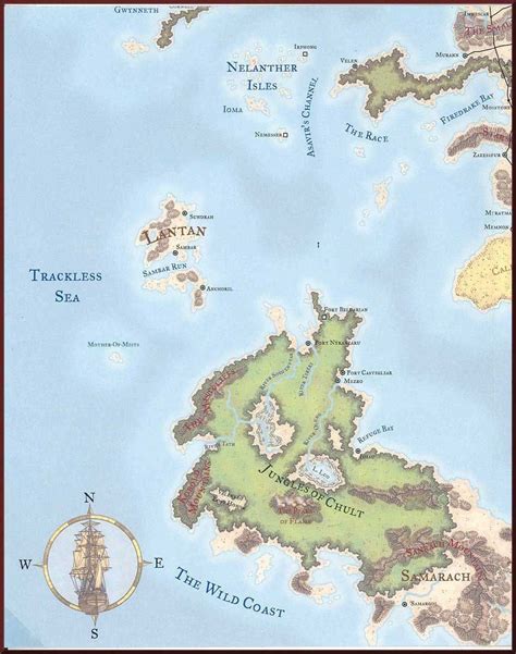 Jungles Of Chult Fantasy Map Geography Map Character Map