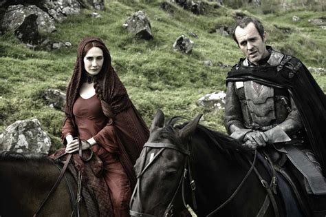 The only adornment is the stag standing in the blazing heart emblem, which he adopted as his own. Game Of Thrones Season 2 photos of Brienne, Davos the ...