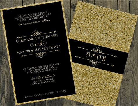 8 Black And Gold Wedding Invitations You Can Use For Your Wedding