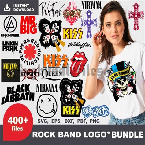 Rock Band Logos Rock Bands Guns N Roses Shops Premium Svg Logo