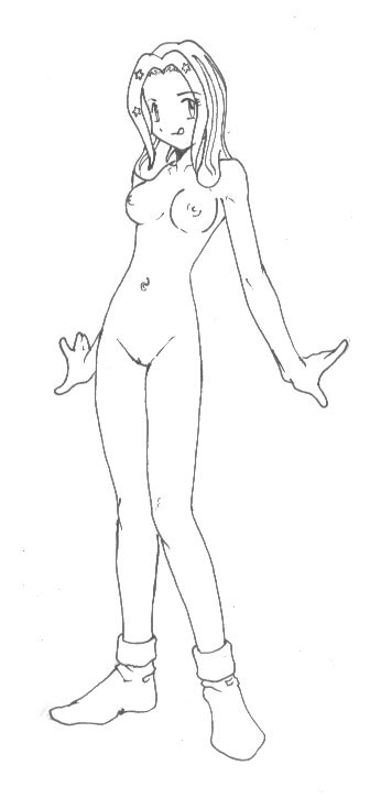 Rule 34 Breasts Digimon Female Female Only Footwear Front View
