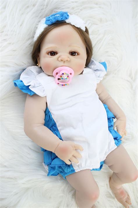 Bzdoll 55cm Full Silicone Body Bebe Reborn Baby Doll Toy Like Real