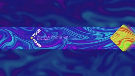 Free Wavy Youtube Banner Template 5ergiveaways