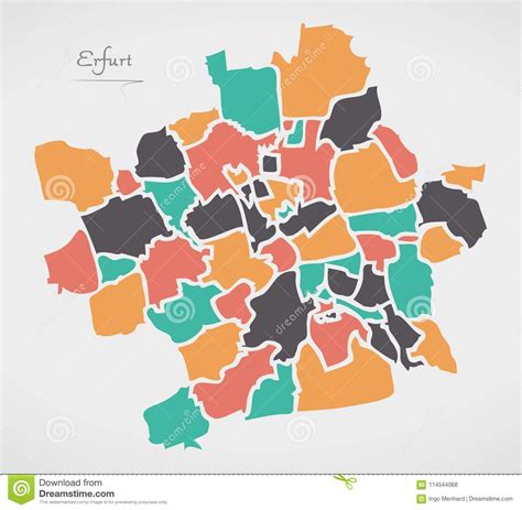 Simply click on the the area where you are staying and that will bring up great information on all that's going on in your erfurt area, restaurants. Erfurt Map With Boroughs And Modern Round Shapes Stock ...