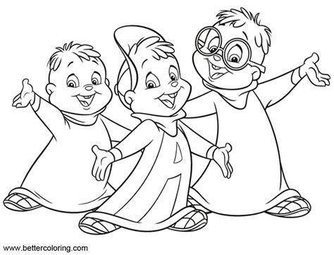 236x236 baby seal coloring page projects to try baby seal. Boys from Alvin And The Chipmunks Coloring Pages - Free ...