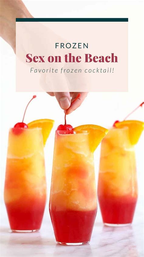 Sex On The Beach Slushies More Frozen Drinks Fit Foodie Finds