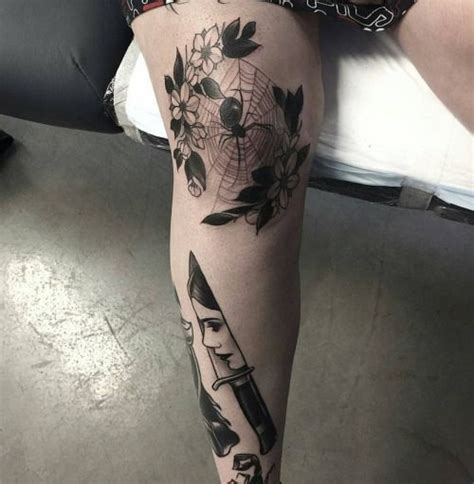 Tattoos By Pari Corbitt Knee Fresh Shin Healed Knee Tattoo Leg