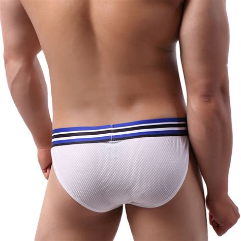 3pcs Sexy Underwear Men Jockstrap Briefs Men Bikini Underpants Male