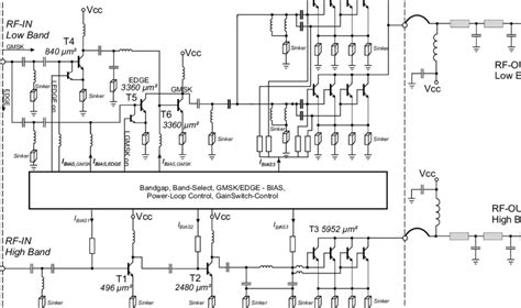 Preamplifier circuit diagram for power amplifier. Simplified circuit diagram of the integrated power amplifier with... | Download Scientific Diagram