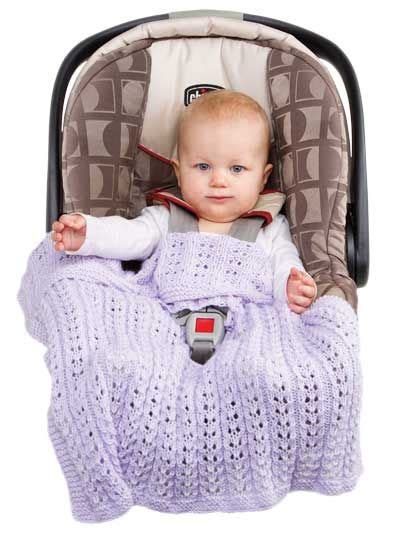 Just the right size for both of these. Annie's - Infant Knitted Car Seat Blanket | Baby car seats ...