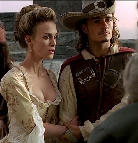 Will Turner Elizabeth Swann Pirates Of The Caribbean The Curse Of The Black Pearl Love Couple