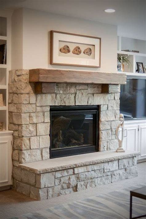 This Cottage Style Fireplace Uses A Custom Blend Of Buechel Stone