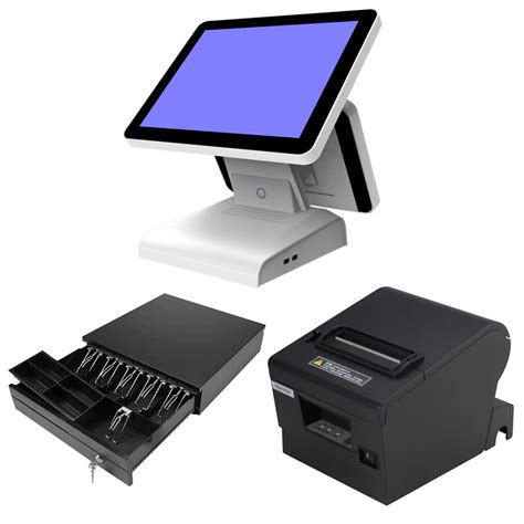 With 80mm Thermal Printer Cash Drawer 15 Inch All In One Pos Touch