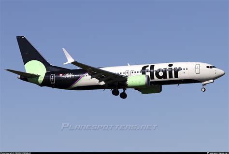 c flej flair airlines boeing 737 8 max photo by frederick tremblay id 1342389