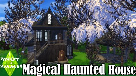 The Sims 4 Speed Build Magical Haunted House Collab Youtube