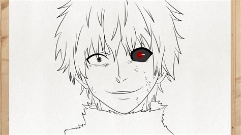 Como Dibujar A Ken Kaneki Tokyo Ghoul Paso A Paso Facil Y Rápido