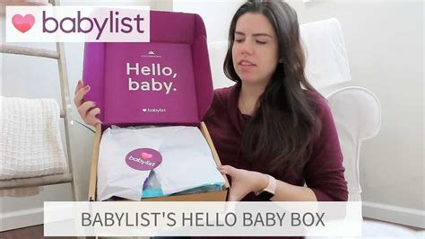 Babylist Hello Baby Box Unboxing Babylist Welcome Box Free Baby