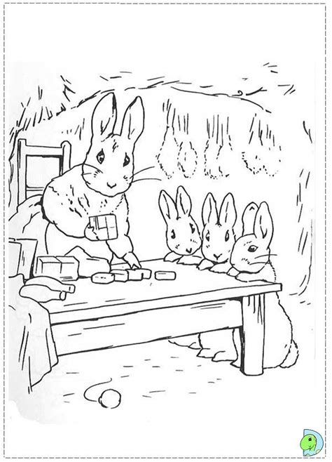 Beatrix potter, bunny and rabbit. Peter rabbit coloring pages to download and print for free