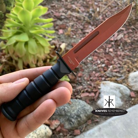 75 Full Tang Red Tactical Knife With Nylon Belt Sheath Custom Engraved