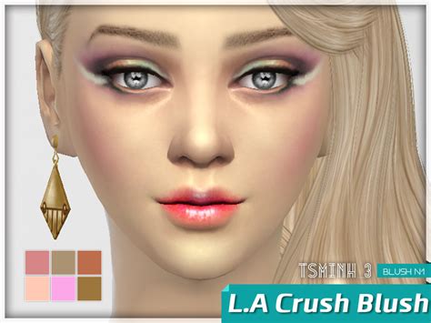 Female Cheek Makeup Blush Makeup The Sims 4 P1 Sims4 Clove Share