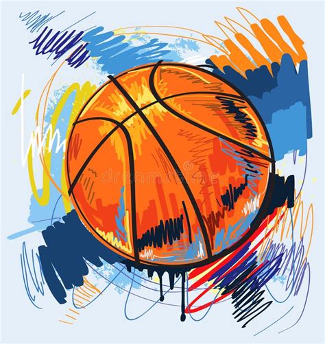 Vector basketball stock vector. Illustration of exercise - 25044271