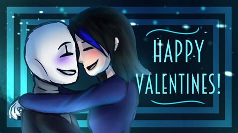 Valentines Special Speedpaint Wd Gaster X Jessica Grey Glitchtale Youtube