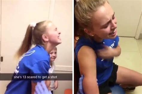 This Teen Caught Her Year Old Babe Freaking Out About Getting A Shot And Its Hilariously