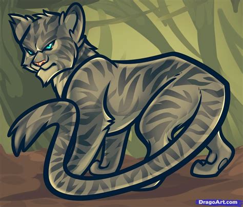 How To Draw Longtail Longtail From Warrior Cats Step By Step