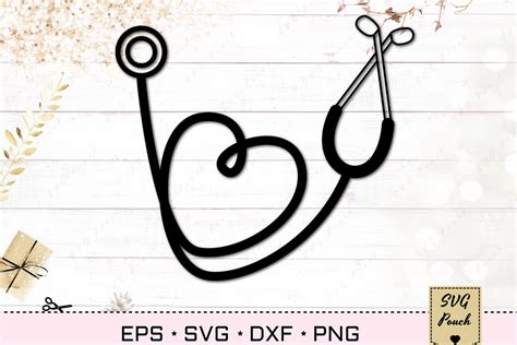 Stethoscope Heart Svg