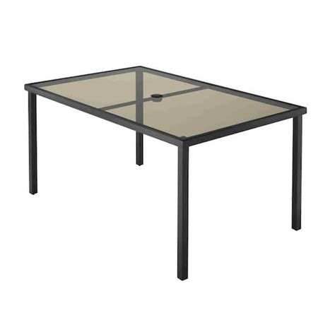 Stylewell Mix And Match 72 In Rectangular Metal Outdoor Dining Table