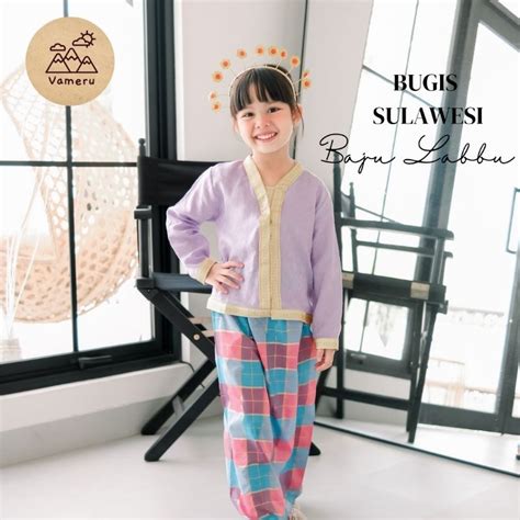 Jual Baju Adat Anak Bugis Sulawesi Baju Labbu Baju Bodo Shopee Indonesia