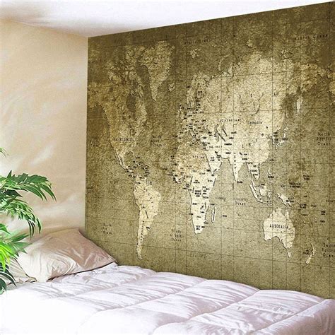 Vintage old world map 1626 old map antique restoration decorator style world map fine art print old map of the world map wall decor map art. 47% OFF Retro World Map Wall Hanging Tapestry | Rosegal