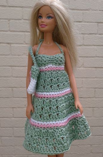 Green Sundress And Bag Free Crochet Pattern Barbie Dress Pattern